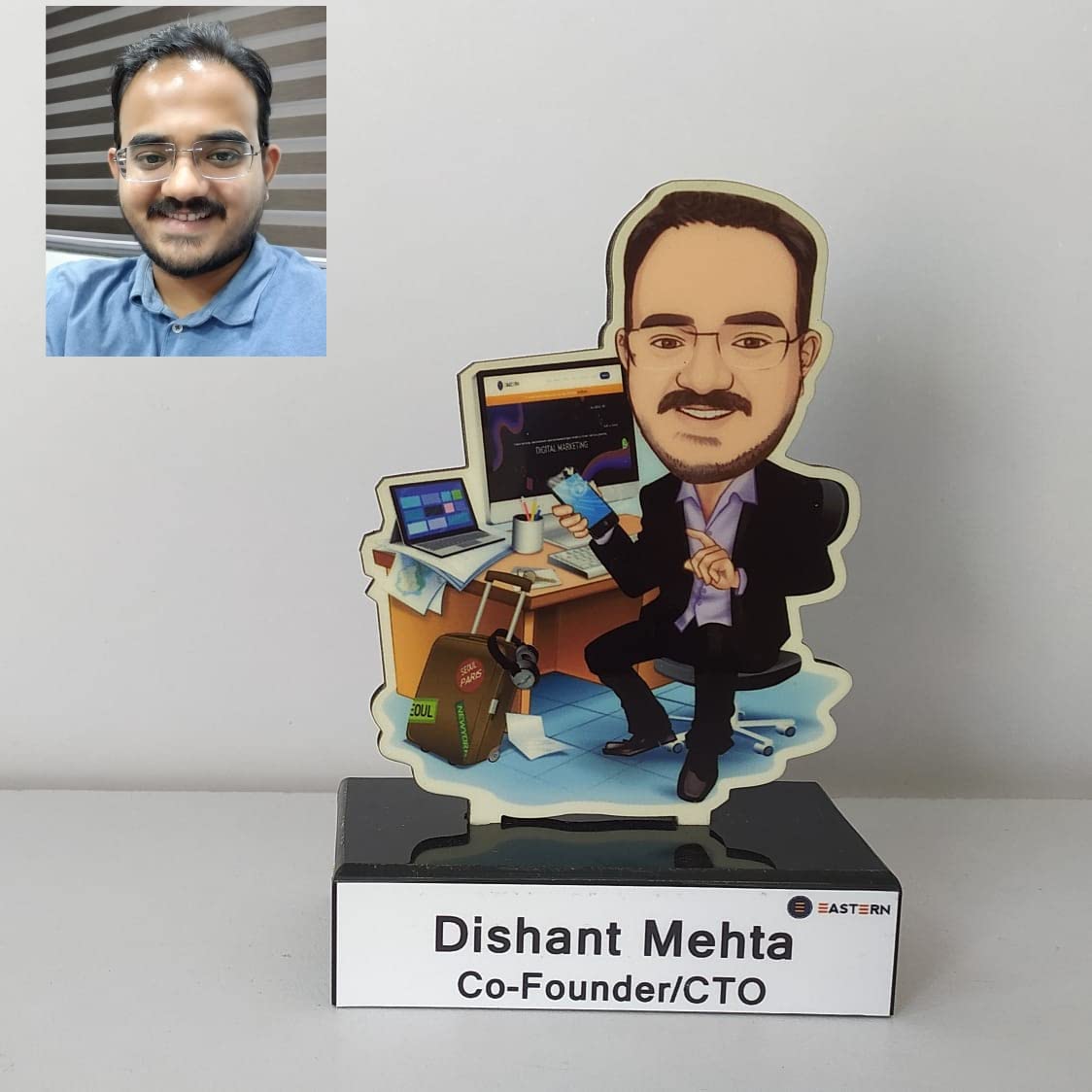 Toony Caricature Standee Unique Corporate Gift for Your Boss & Employe