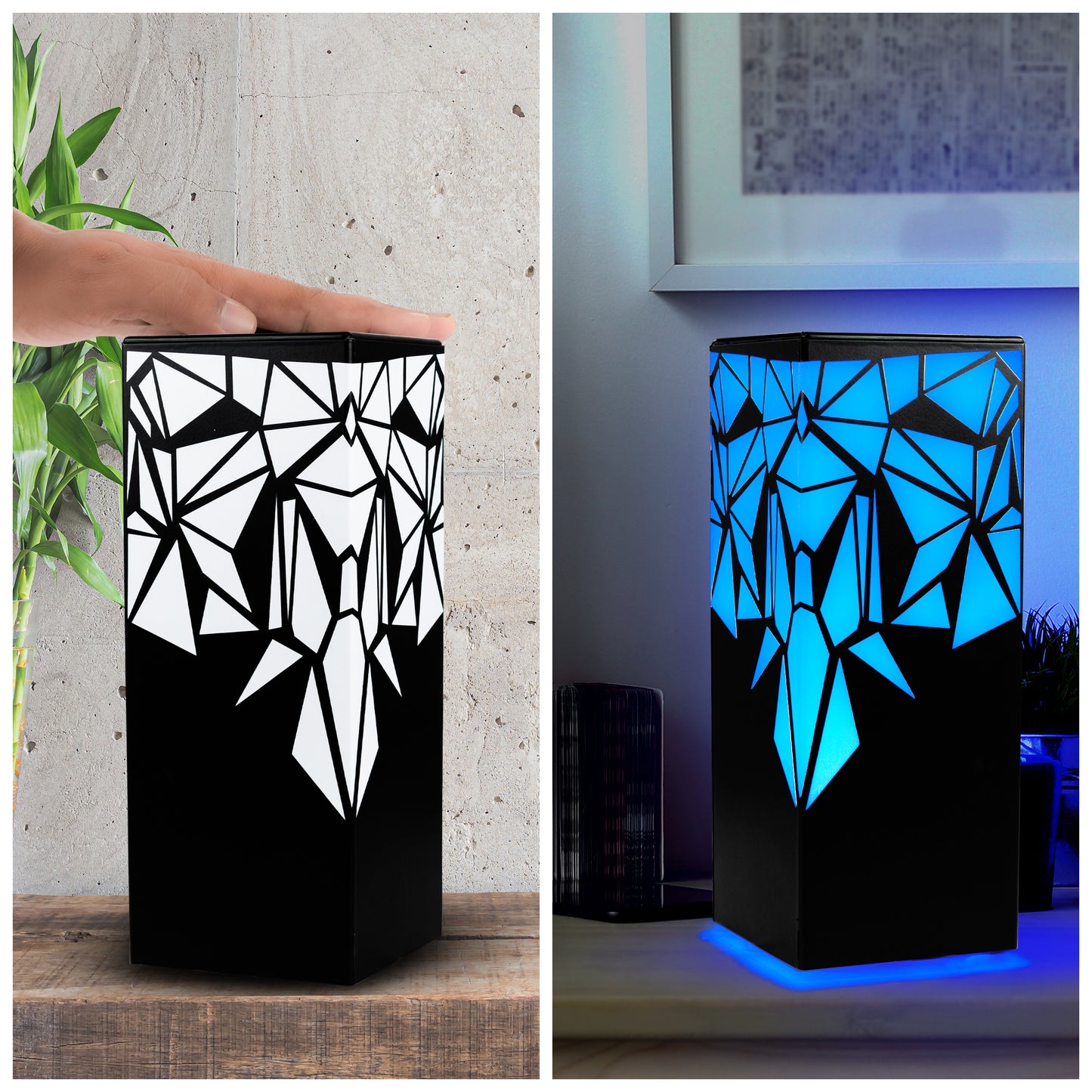 Friendship Lamps - Telepathy Raining Diamonds Design