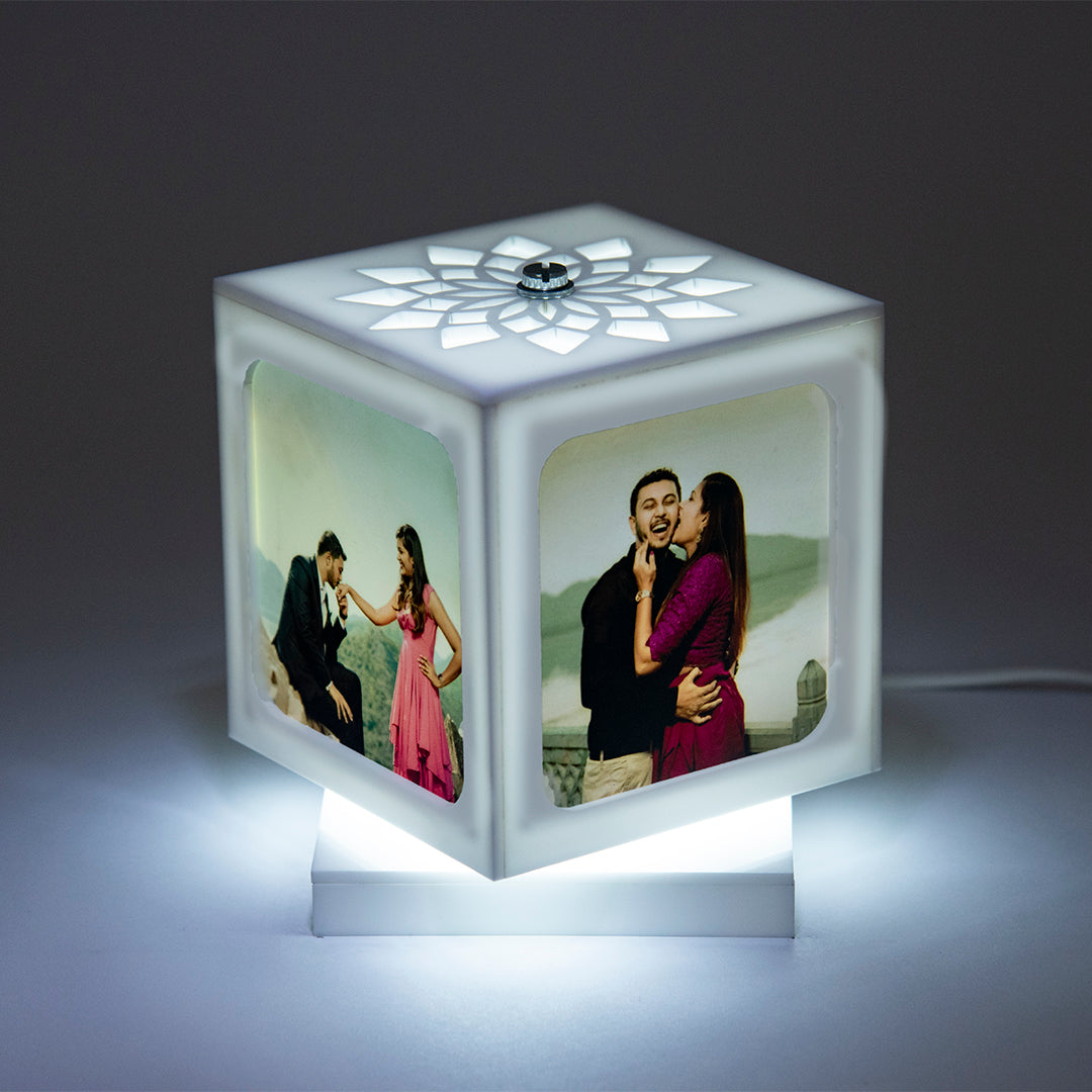 Customized Rotating Lamp - Puneri Gifts