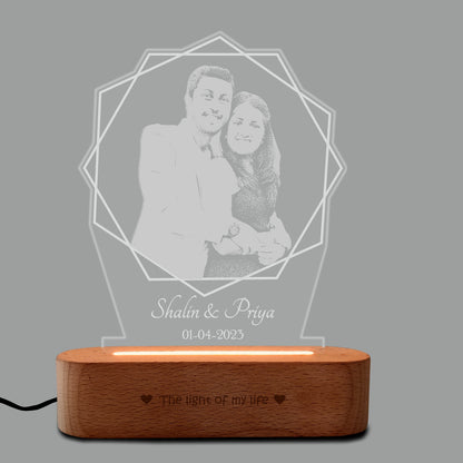 Lotus Light Photo Frame